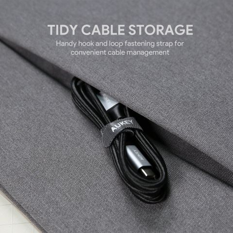 Cáp Sạc Nhanh AUKEY CB-CD3 USB 3.0 Sang USB-C 5Gbps - Dây Nylon 2m Chống Đứt, Chuyên Dùng Cho Điện Thoại và Máy Tính Bảng