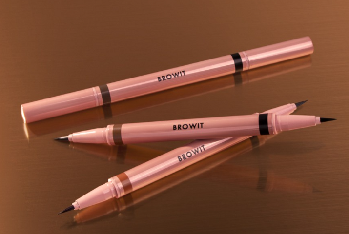 Chì Kẻ Mày Mắt 2 In 1 Browit By Nongchat - Bút Kẻ Chân Mày Và Kẻ Mí Mắt Độc Đáo, Màu Đậm Nhanh Khô, Không Lem, Bền Màu 24h
