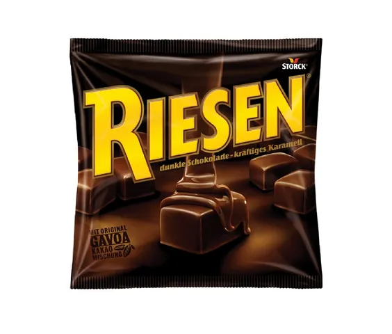 Combo 5 gói kẹo socola đen nhân mềm Chewy Toffee Riesen