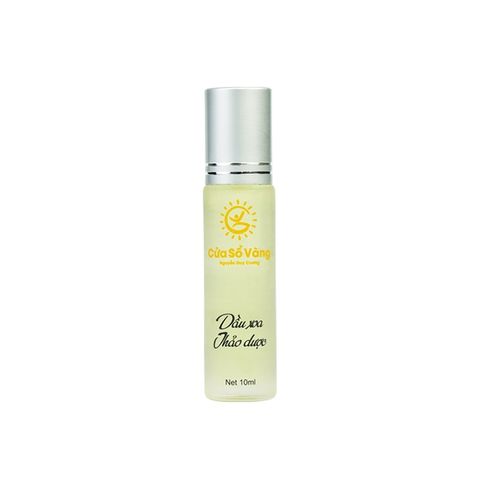 Dầu Xoa Bóp Cửa Sổ Vàng - Hỗ Trợ Giảm Đau, Giảm Căng Thẳng, Chiết Xuất Thiên Nhiên, 10ml, S-LIFE