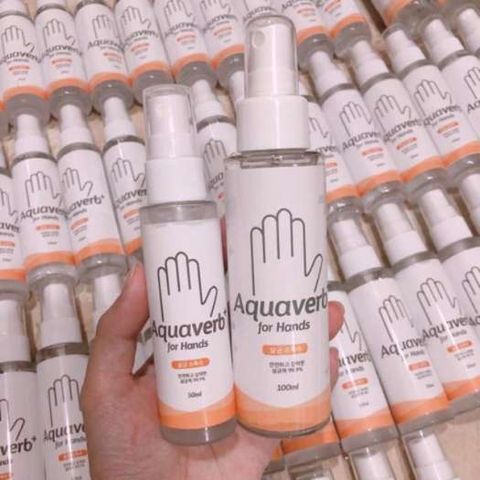Dung dịch sát khuẩn cho bé Aquaverb Hàn Quốc 100ml - An toàn, tiện lợi, không cần rửa lại với nước, loại bỏ 99.9% vi khuẩn nhanh chóng
