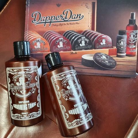 Dapper Dan Hair Grooming Tonic 250ml - Dưỡng tóc, tạo phồng và giữ nếp, Argan Oil & Witch Hazel, Sản phẩm chăm sóc tóc nam giới