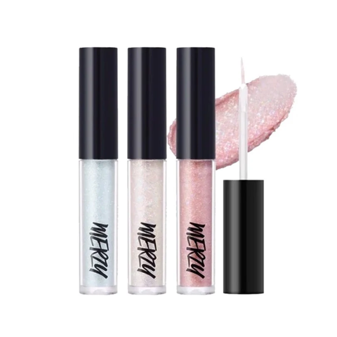 Gel Nhũ Mắt Merzy Windy Pop Eye Glitter - Long Lanh, 3 Tone Màu - Độ Bám Màu Cao, Thích Hợp Mọi Loại Da