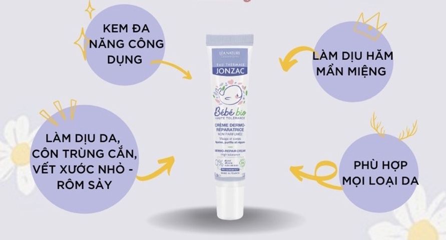 Kem Dưỡng Ẩm Ngừa Hăm Ngứa cho Bé 40ml - Eau Thermale Jonzac | Dưỡng Ẩm, Làm Dịu Da Nhạy Cảm, Thích Hợp Mọi Loại Da