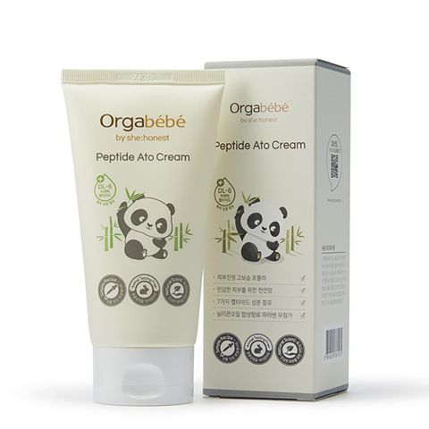 Kem Dưỡng Ẩm Orgabebe Peptide Ato Cream - Hỗ Trợ Giảm Hăm Tã An Toàn cho Trẻ Sơ Sinh và Phụ Nữ Mang Thai, Chứng Nhận Organic 100%