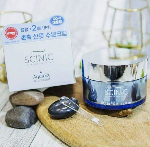 Kem Dưỡng Ẩm Scinic Aqua EX Jelly Cream 100ml - Hỗ Trợ Cấp Ẩm, Làm Mềm Da, Phù Hợp Mọi Loại Da, Kết Cấu Nhẹ, Thấm Nhanh