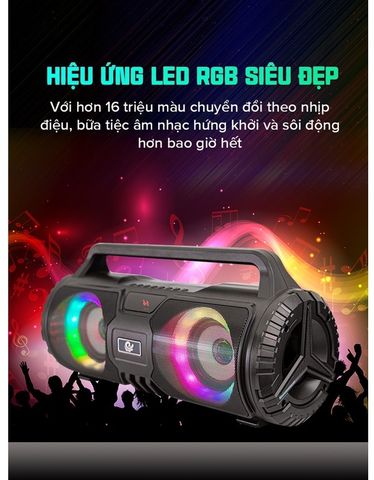 Loa Bluetooth Mini 5.0 Best Sound VS-888 - Âm Thanh Sống Động, Pin 2400mAh, Sạc Nhanh, Thiết Kế Gọn Nhẹ, Quà Tặng Tuyệt Vời