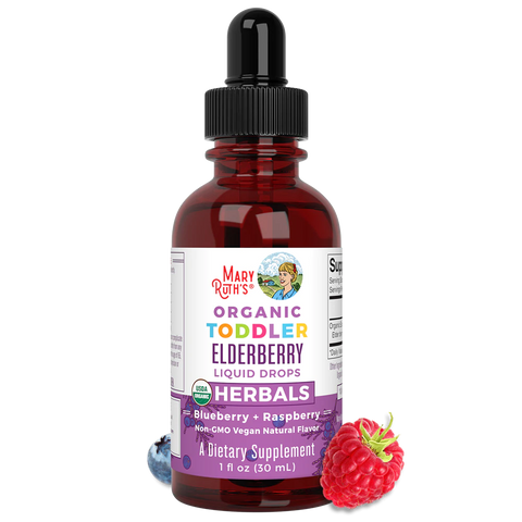 Mary Ruth's Organic Elderberry Drops cho trẻ - Hỗ trợ tăng đề kháng tự nhiên cho bé từ 1 đến 3 tuổi, vị việt quất và mâm xôi dễ uống