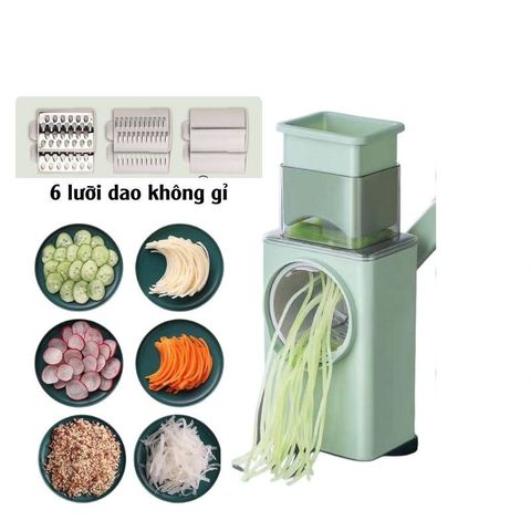 Máy bào sợi rau củ đa năng Choose Home C395 - 6 lưỡi dao tiện lợi, tiết kiệm thời gian sơ chế đồ ăn, thái nhỏ rau củ nhanh chóng