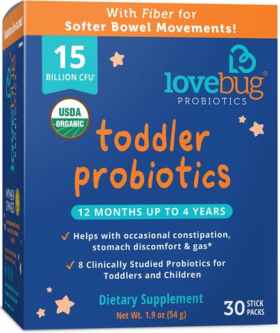Men vi sinh LoveBug cho bé từ 12 tháng đến 4 tuổi - Hỗ trợ tiêu hóa và tăng sức đề kháng với 15 tỷ lợi khuẩn và 8 chủng vi sinh