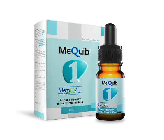 MeQuib 1 giúp bổ sung vitamin D3 K2 dạng giọt
