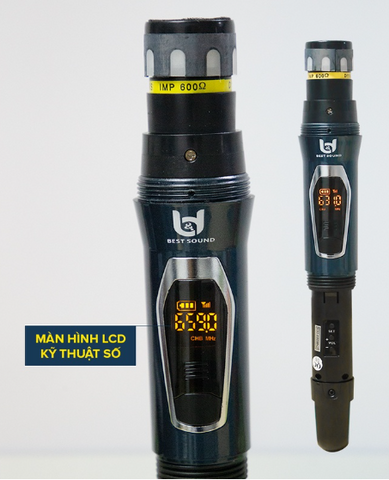 Micro không dây Best Sound U-WR09 - Âm thanh thanh thoát, lọc tạp âm hiệu quả cho loa kéo và âm ly - Sản phẩm cao cấp chính hãng