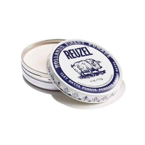 Sáp Vuốt Tóc Nam Reuzel Clay Matte Pomade 113g - Giữ Nếp Cao, Hương Vanila Dễ Chịu, Chất Sáp Mềm Dễ Tạo Kiểu Tóc Bồng Bềnh Natural