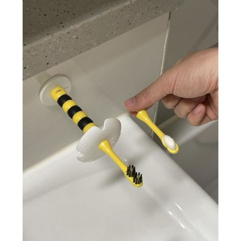 Set Bàn Chải Đánh Răng Honeybee Ukiwi Cho Bé 0-6 Tuổi - Thiết Kế Hình Ong Ngộ Nghĩnh, Đầu Bàn Chải Siêu Mềm Mịn, Bảo Vệ Nướu