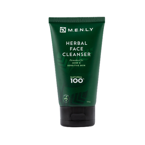 Sữa Rửa Mặt Ngừa Mụn Menly Herbal Face Cleanser 100ml - Sản Phẩm Tự Nhiên Dành Cho Nam Giới, Độ pH 5.5 Dịu Nhẹ, Ngăn Ngừa Mụn Hiệu Quả