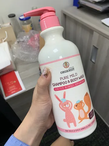 Sữa Tắm Gội Hữu Cơ Organist Pure Mild Cho Bé - An Toàn Từ Sơ Sinh, Dưỡng Ẩm Từ Bơ Hạt Mỡ, Dung Tích 730ml