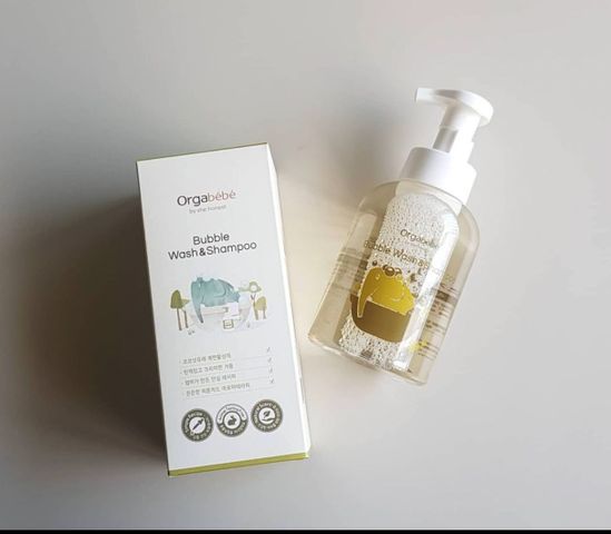 Sữa Tắm Gội Hữu Cơ Orgabebe Hàn Quốc Cho Bé - Dịu Nhẹ, An Toàn, Dành Cho Trẻ Sơ Sinh, 500ml