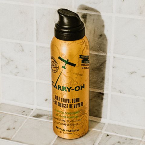 Sữa Tắm Gội Xả Cạo Râu 18.21 Man Made Carry-On 4in1 - Foaming Body Wash, Shampoo, Face Cleanser & Shaving Gel Travel Size