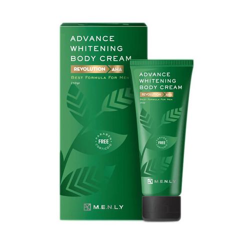 Kem Dưỡng Trắng Body Menly Advance Whitening Cream 250ml Cho Nam - Dưỡng Da Mịn Khỏe, Giúp Da Trắng Sáng Tự Nhiên