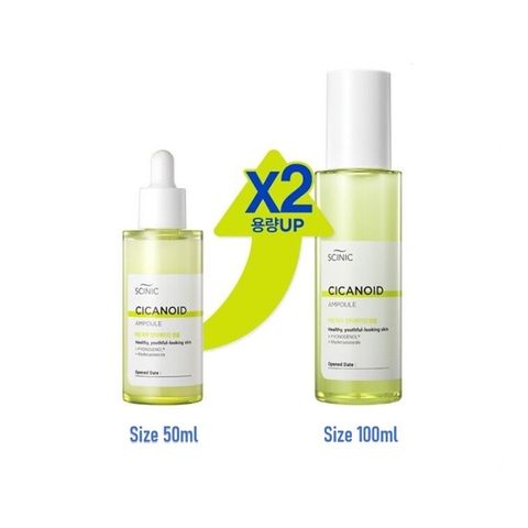 Tinh Chất Chống Oxy Hóa Scinic Cicanoid Ampoule 100ml - Serum Dưỡng Ẩm, Tăng Đàn Hồi Và Ngăn Ngừa Lão Hóa Da