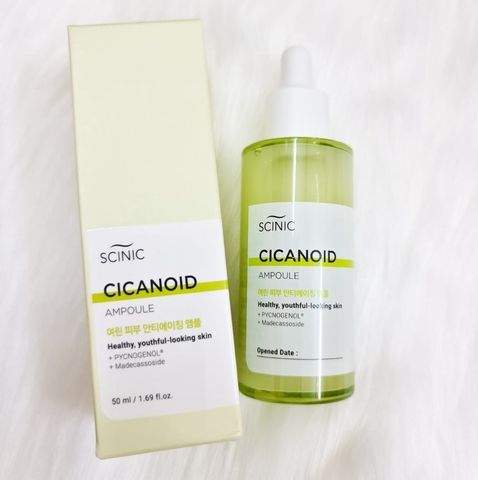 Tinh Chất Chống Oxy Hóa Scinic Cicanoid Ampoule 100ml - Serum Dưỡng Ẩm, Tăng Đàn Hồi Và Ngăn Ngừa Lão Hóa Da