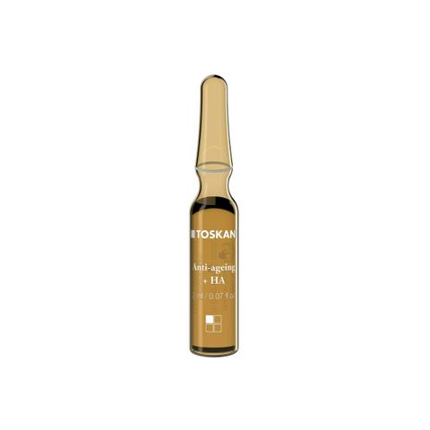 Toskani Ampoules Chống Lão Hóa + HA - Serum Cấp Ẩm và Giảm Nhăn cho Da Căng Mịn, Hộp 15 Ống x 2ml