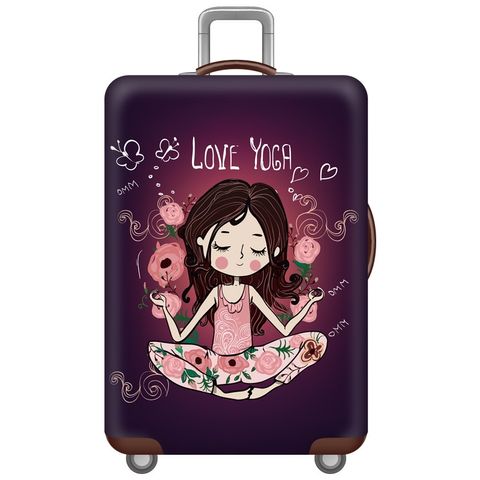 Túi Bọc Vali Hoạ Tiết 2 Mặt Vải Thun Co Giãn - Chống Bụi và Dính Nước, Phụ Kiện Du Lịch Thời Trang