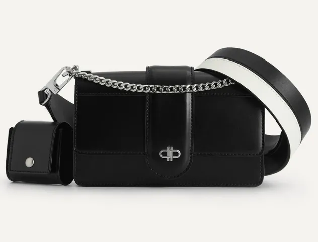 Túi đeo chéo nữ Pedro Icon Leather Black PW2-75210115 màu đen