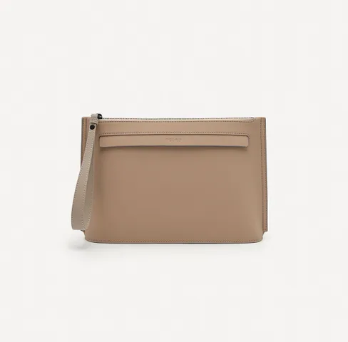Túi ví cầm tay nam Pedro Synthetic Leather Clutch - Taupe