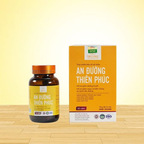 Viên Uống An Đường Thiên Phúc 30 Viên - Hỗ Trợ Giảm Đường Huyết Từ Đông Trùng Hạ Thảo - An Toàn Cho Người Tiểu Đường