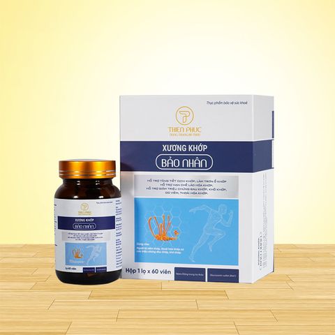 Viên uống Bảo Nhân hỗ trợ xương khớp - Bổ trợ sức khỏe xương khớp với Nano đông trùng hạ thảo, 60 viên, Thiên Phúc