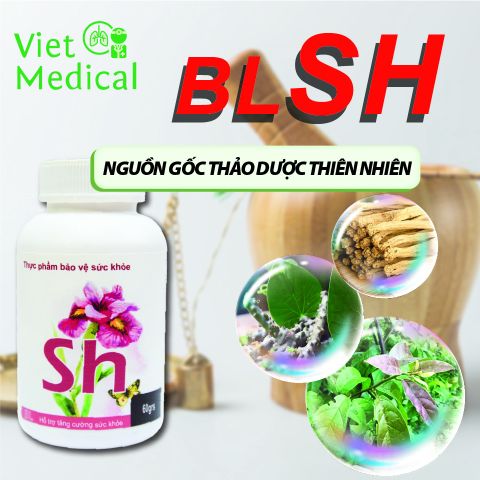Viên uống BLSH Việt Medical - Hỗ trợ tăng cường sức khỏe, cải thiện hệ miễn dịch, giảm mệt mỏi, hộp 60 viên bổ dưỡng thiên nhiên.