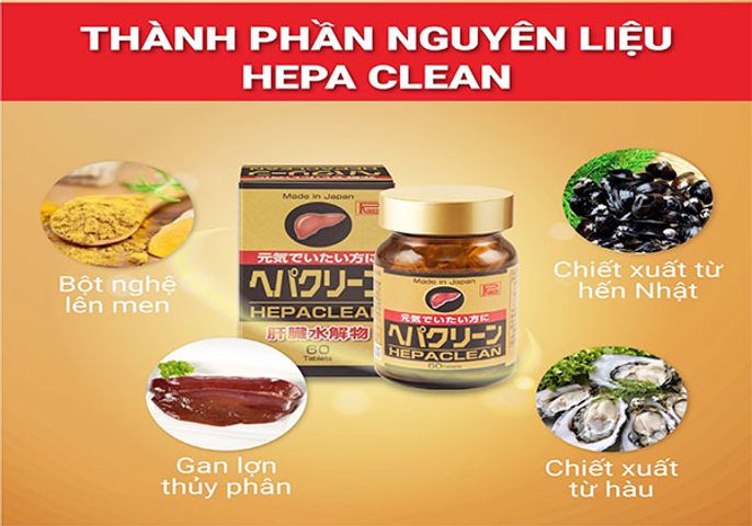Viên Uống Hỗ Trợ Bổ Gan Ribeto Hepaclean - Tăng Cường Bảo Vệ Chức Năng Gan Từ Nhật Bản, Hộp 60 Viên