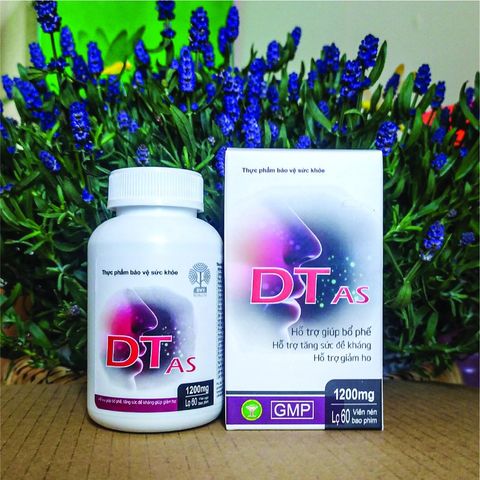 Viên Uống Hỗ Trợ Bổ Phế DTAS Việt Medical - Giải Pháp Tăng Cường Đề Kháng, Giảm Ho Từ Thảo Dược Tự Nhiên, Lọ 60 Viên