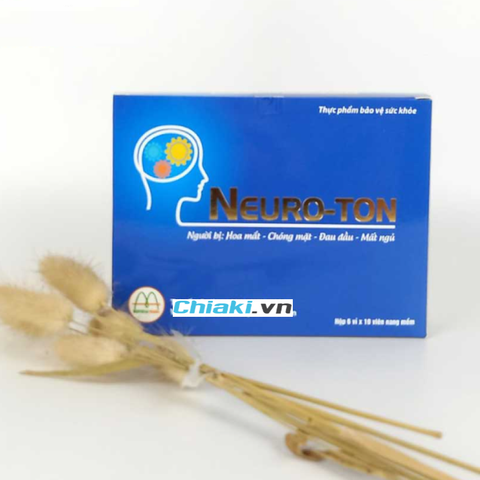 Viên Uống Neuroton Hỗ Trợ Tuần Hoàn Não - Tăng Cường Trí Nhớ và Sự Tập Trung - Hộp 60 Viên Dược Thảo Tự Nhiên