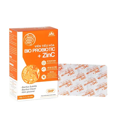 Viên uống tiêu hóa Bio Probiotic + ZinC  (Hộp 30 viên)