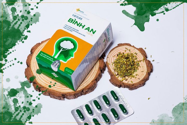 Viên uống Vietlife Bình An Nano - Bổ Não, Tăng Cường Trí Nhớ, Hỗ Trợ Lưu Thông Máu, Phục Hồi Sức Khỏe, Hộp 30 Viên