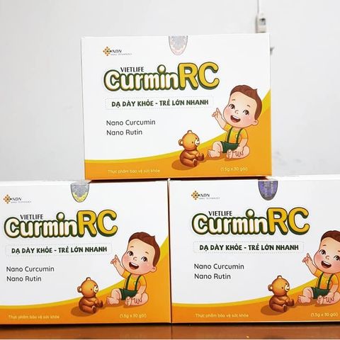 Viên Uống Vietlife Curmin RC Hỗ Trợ Tiêu Hóa Cho Trẻ Từ 2 Tuổi - Cải Thiện Dạ Dày, Tăng Cường Sức Khỏe, Hộp 30 Gói