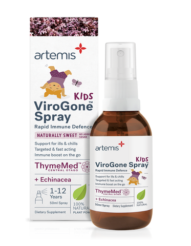 Xịt Họng Artemis Kids ViroGone Spray 50ml - Hỗ Trợ Tăng Đề Kháng Tự Nhiên Cho Trẻ 1-12 Tuổi, Chiết Xuất Thảo Mộc An Toàn