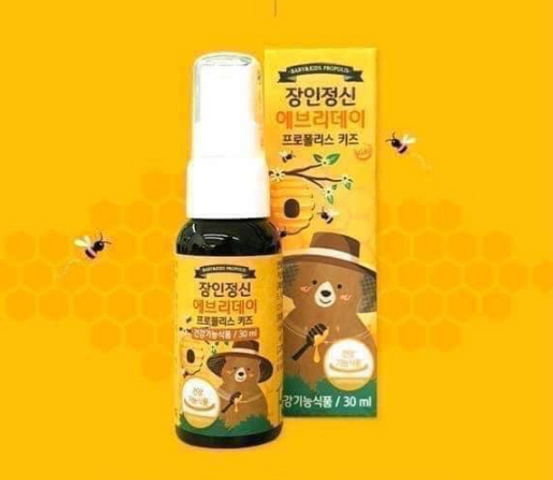 Xịt Họng Keo Ong Jang In Propolis Hàn Quốc 30ml - Hỗ Trợ Giảm Ho, Tăng Cường Đề Kháng Cho Bé Từ 1 Tuổi