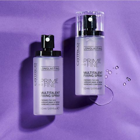 Xịt Khóa Nền Catrice Long Lasting Prime & Fine - Dưỡng Ẩm, Giữ Lớp Trang Điểm Bền Màu, Phun Sương Nhẹ Nhàng Cho Da Khỏe Mạnh