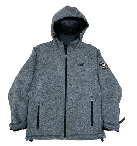Áo khoác nỉ bông New Balance Fleece Jacket Sherpa Grey RN130893 màu xám