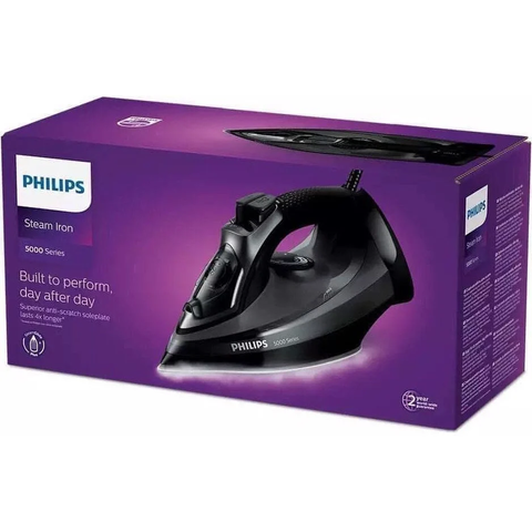 Bàn Là Hơi Nước Cao Cấp Philips DTS5040/80 - Mặt Đế SteamGlide, Chức Năng Tự Động Tắt, Công Suất 2600W, Tiện Ích Để Ủi Quần Áo, Rèm Mành