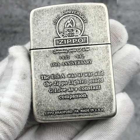 Bật Lửa Zippo 1941 Replica 10th Anniversary ZA-1-61B - Đồng Thau Nguyên Khối, Kiểu Dáng Cổ Điển, Chất Lượng Cao