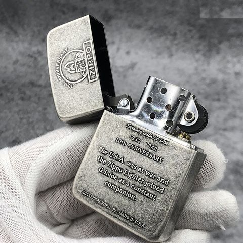 Bật Lửa Zippo 1941 Replica 10th Anniversary ZA-1-61B - Đồng Thau Nguyên Khối, Kiểu Dáng Cổ Điển, Chất Lượng Cao