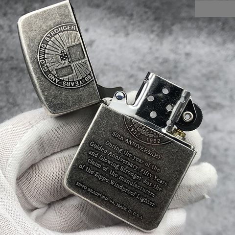 Bật Lửa Zippo 1941 Replica 50th Anniversary ZA-1-61F - Thiết Kế Cổ Điển, Chất Liệu Đồng Thau Nguyên Khối, Quà Tặng Độc Đáo
