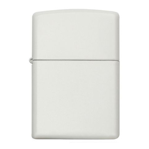 Bật Lửa Zippo 214 White Matte - Bật Lửa Chống Gió Sang Trọng Với Thiết Kế Tinh Tế - Quà Tặng Hảo Hạng Cho Người Yêu Thích Zippo