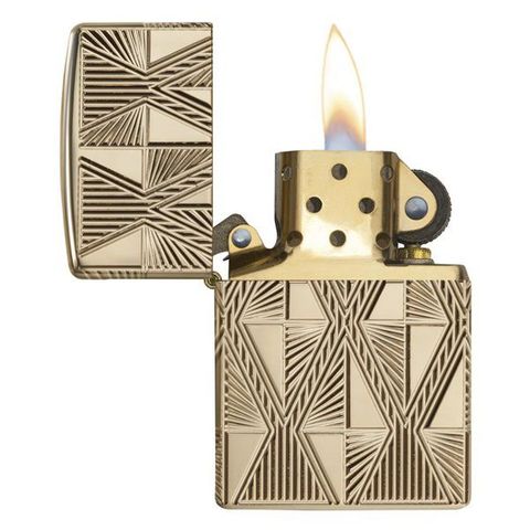 Bật Lửa Zippo 29671 Mạ Vàng Thiết Kế Kim Cương Sang Trọng - Quà Tặng Độc Đáo Cho Fan Hâm Mộ Zippo