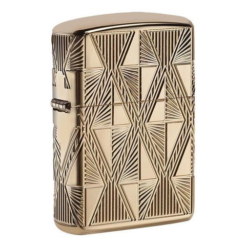 Bật Lửa Zippo 29671 Mạ Vàng Thiết Kế Kim Cương Sang Trọng - Quà Tặng Độc Đáo Cho Fan Hâm Mộ Zippo