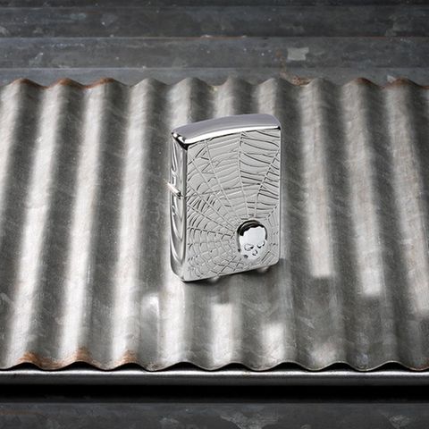 Bật Lửa Zippo 29931 Thiết Kế Đầu Lâu Mạng Nhện - Hàng Chính Hãng, Sang Trọng, Quà Tặng Độc Đáo
